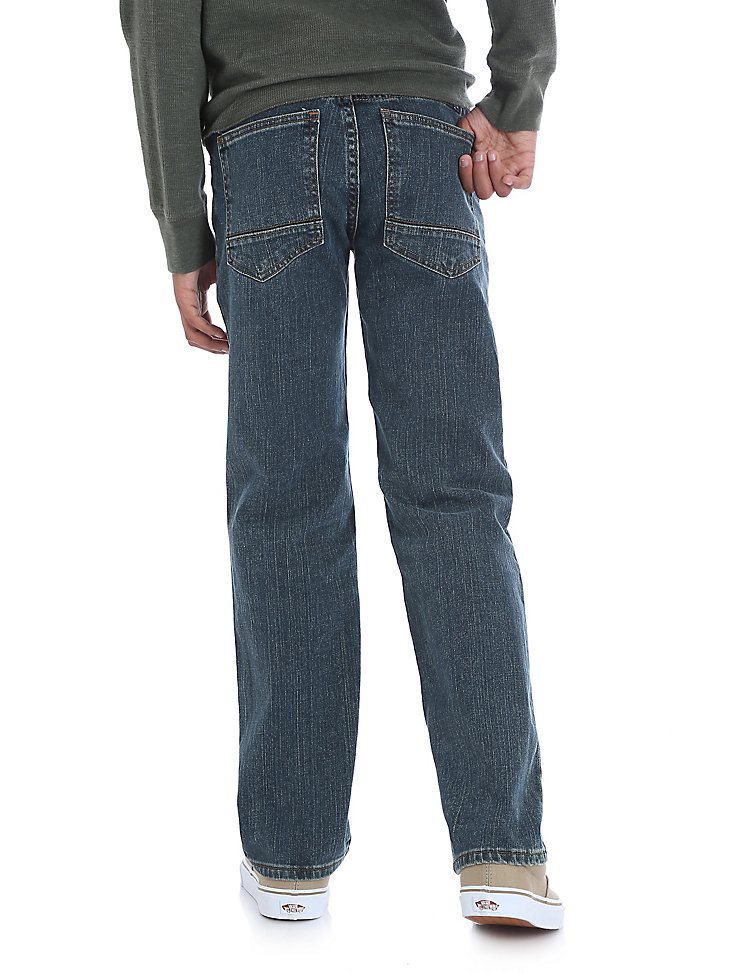 Boy's Wrangler Five Star Classic Straight Fit Jean (4-7) in Sunkissed Denim
