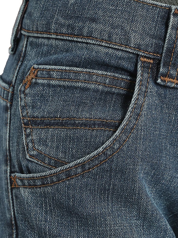 Boy's Wrangler Five Star Classic Straight Fit Jean (4-7) in Sunkissed Denim