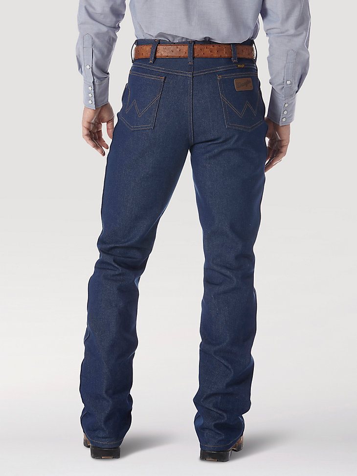 Wrangler Cowboy Cut Boot Jean Rigid - Regular Fit in Navy