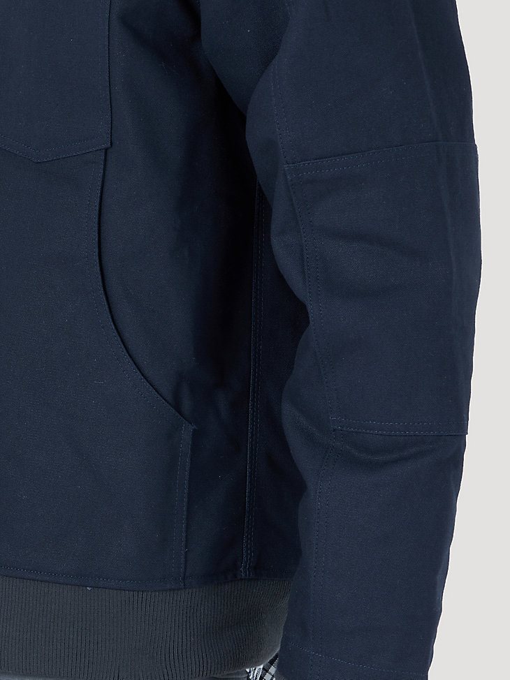 Wrangler RIGGS Workwear Tough Layers Insulated Canvas Work Jacket in Dark Navy
