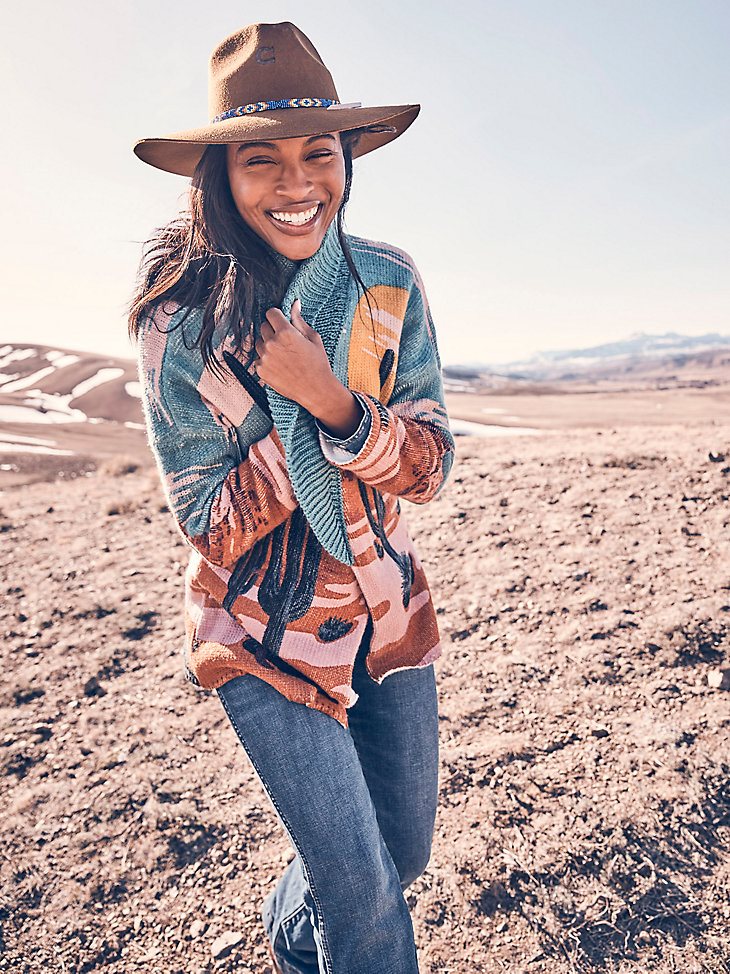Women's Wrangler Retro Desert Cardigan in Multicolor