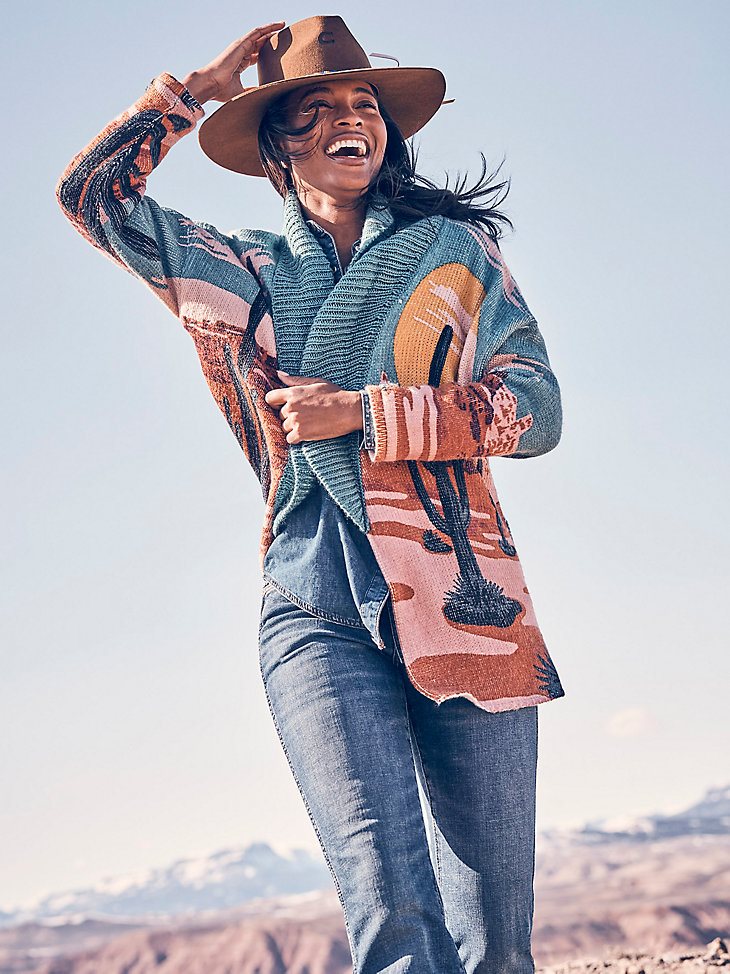 Women's Wrangler Retro Desert Cardigan in Multicolor