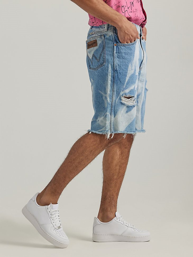 Men's Loose Fit Denim Short in Bone Orchard