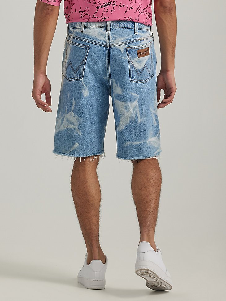 Men's Loose Fit Denim Short in Bone Orchard