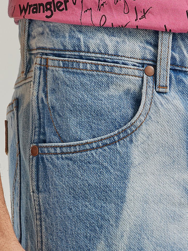 Men's Loose Fit Denim Short in Bone Orchard