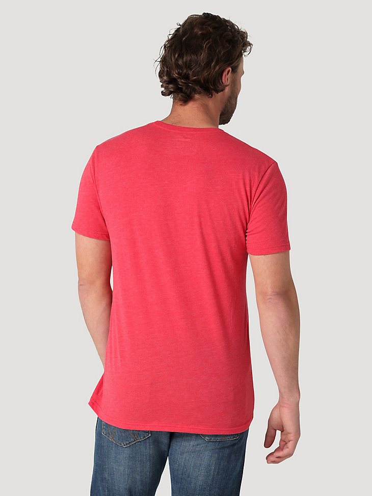 Men's Wrangler Rope Logo T-Shirt in Red Heather
