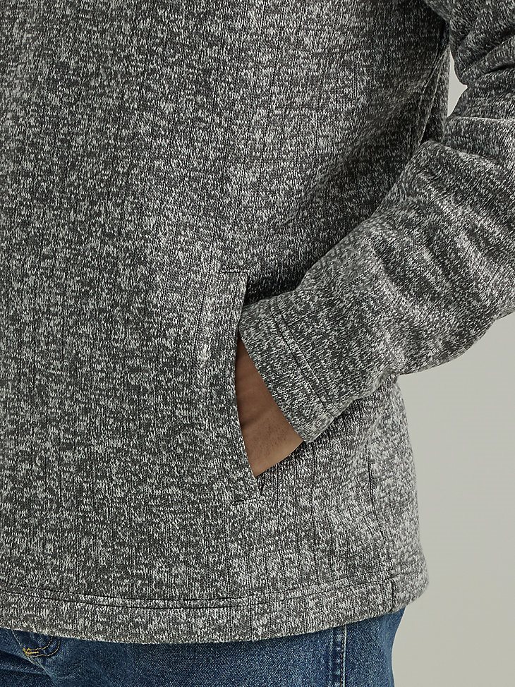 Men's George Strait Long Sleeve Quarter-Zip Knit Pullover in Turbulence Grey