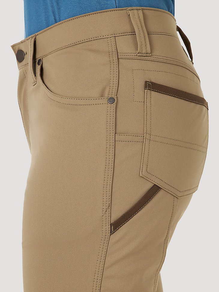 Women's Wrangler RIGGS Workwear Techno Knit Utility Work Pant in Dark Khaki