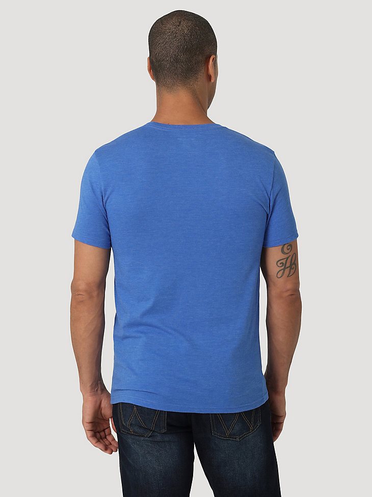 Wrangler Sunset Desert Stripes T-Shirt in Royal Blue
