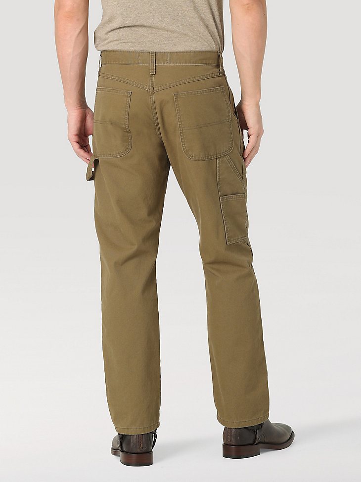 Men's Wrangler Authentics Carpenter Jean in Military Olive