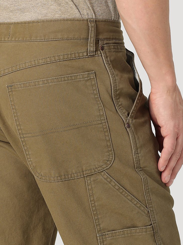 Men's Wrangler Authentics Carpenter Jean in Military Olive