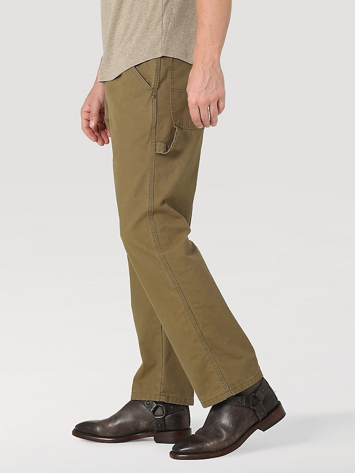 Men's Wrangler Authentics Carpenter Jean in Military Olive
