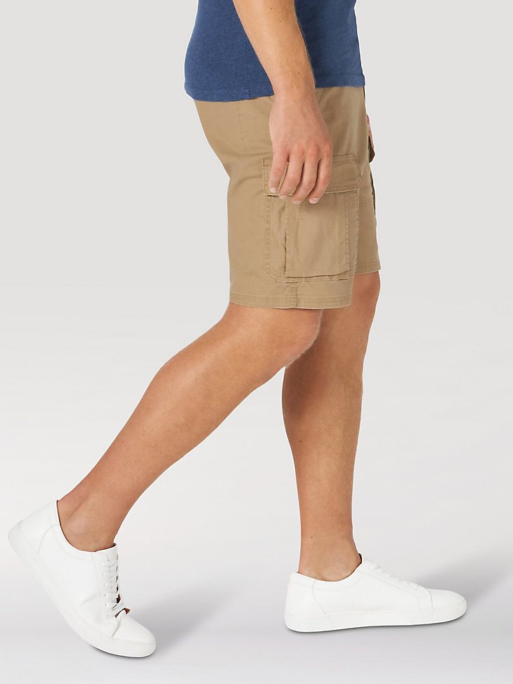 Men's Wrangler Authentics Stretch Cargo Short in Petrified Oak